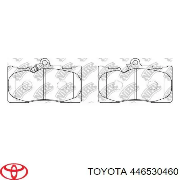 Колодки гальмівні передні, дискові 446530460 Toyota