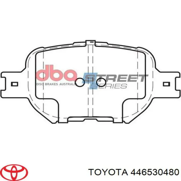 Колодки гальмівні передні, дискові 446530480 Toyota