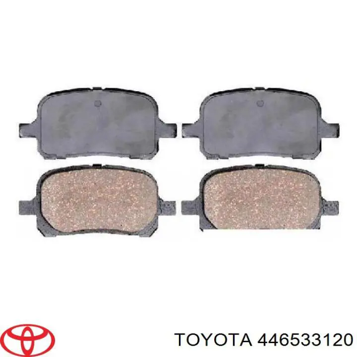 446533120 Toyota колодки гальмівні передні, дискові