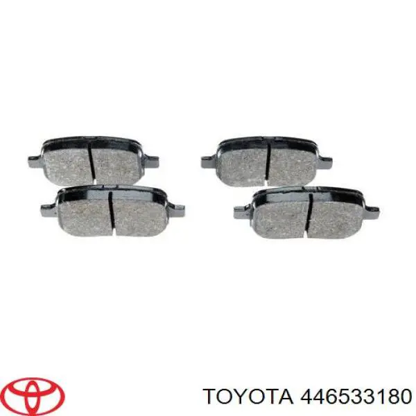 446533180 Toyota колодки гальмівні передні, дискові