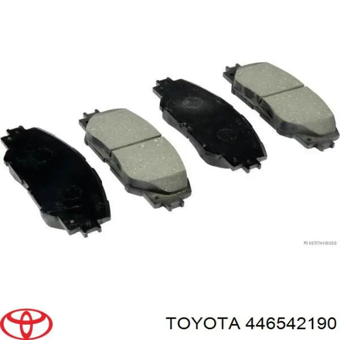 Колодки гальмівні передні, дискові 446542190 Toyota