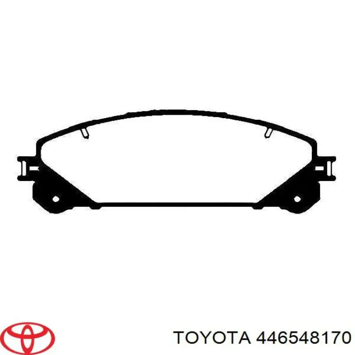 Гальмівні колодки Toyota 446548170 ціна, від 34.32 USD