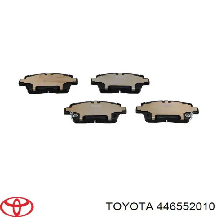446552010 Toyota колодки гальмівні передні, дискові