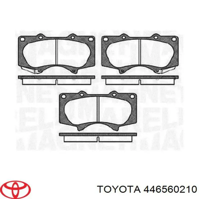 Колодки гальмівні передні, дискові 446560210 Toyota