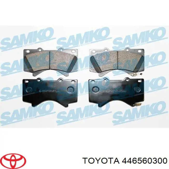 446560300 Toyota колодки гальмівні передні, дискові