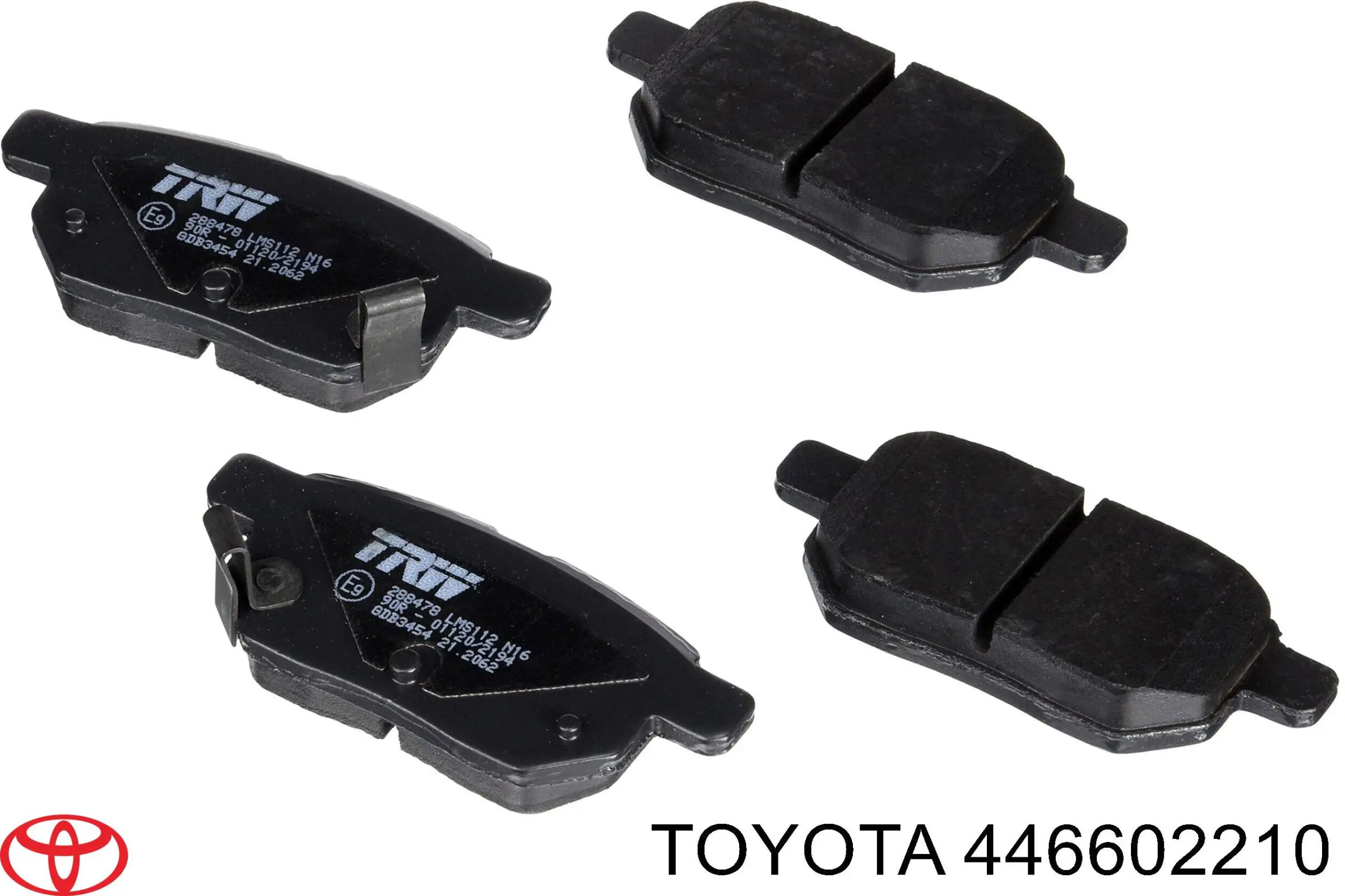 Задні гальмівні колодки 446602210 Toyota