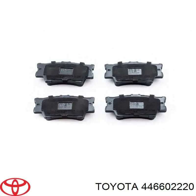 446602220 Toyota колодки гальмові задні, дискові