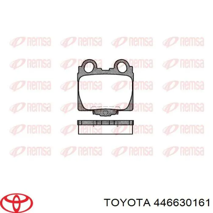 446630161 Toyota колодки гальмові задні, дискові