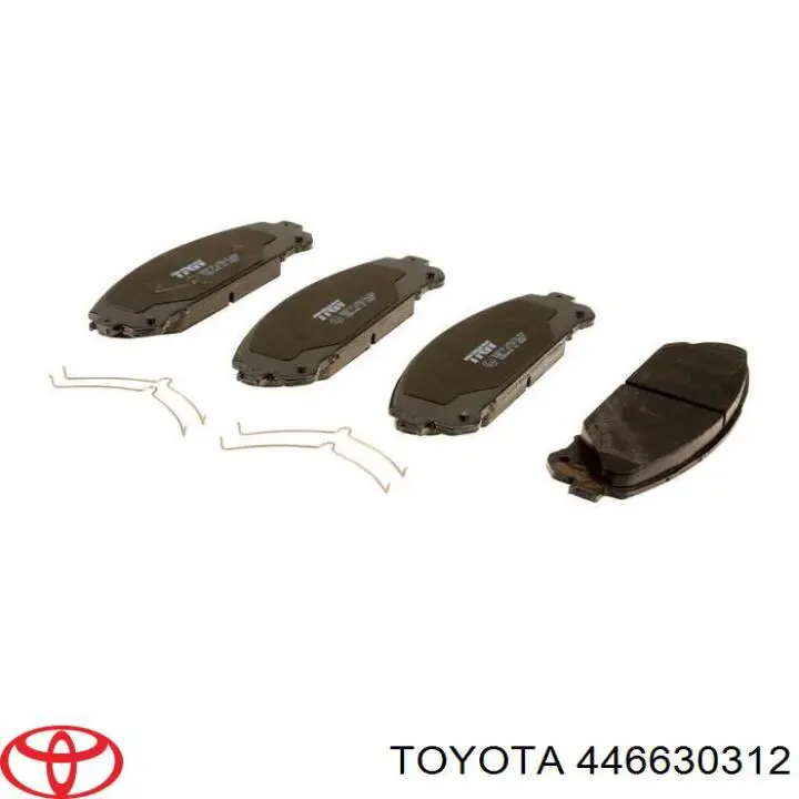 Задні гальмівні колодки Toyota 446630312 ціна, від 30.38 USD