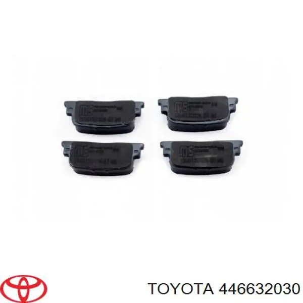 446632030 Toyota колодки гальмові задні, дискові