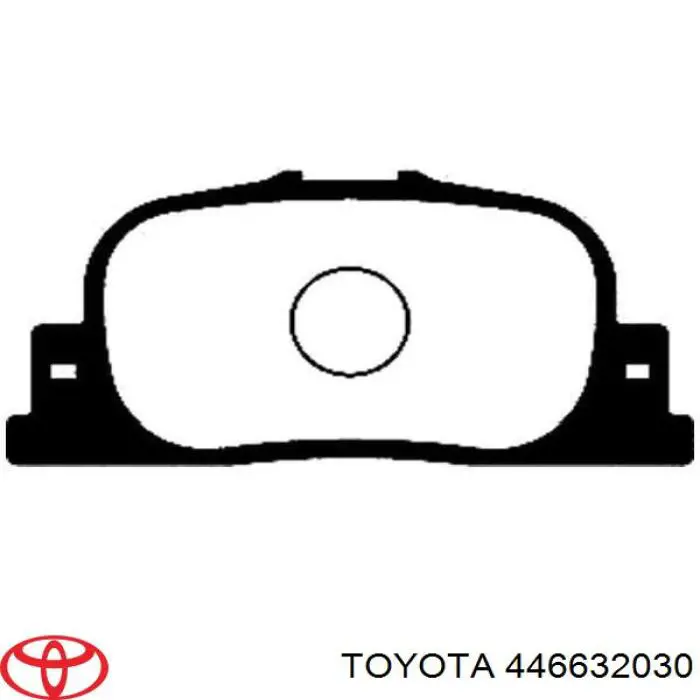 Задні гальмівні колодки 446632030 Toyota