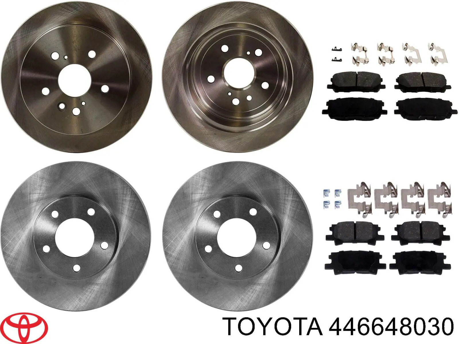 Колодки гальмові задні, дискові 446648030 Toyota