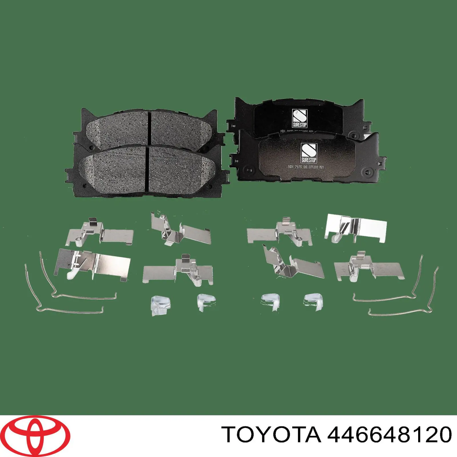 Задні гальмівні колодки Toyota 446648120 ціна, від 30.42 USD