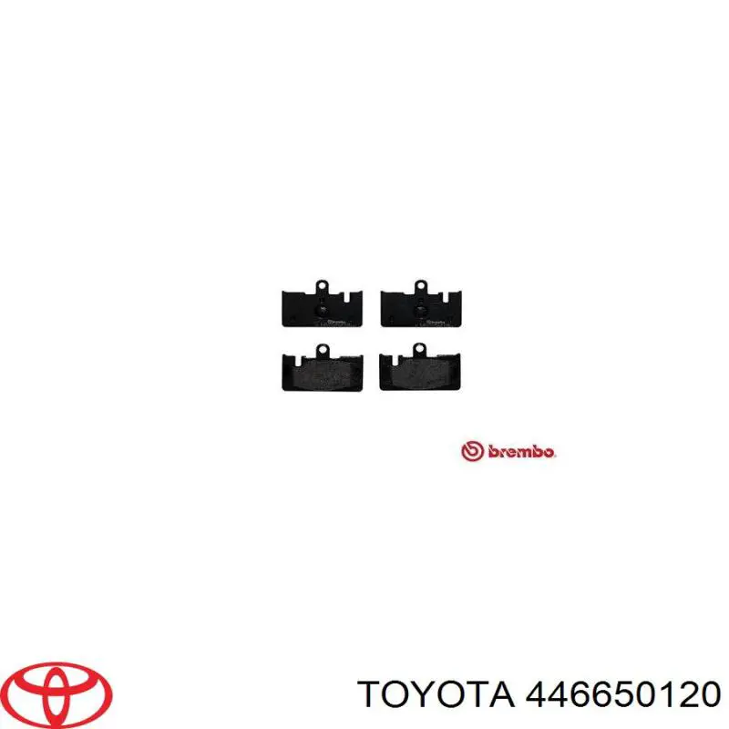 446650120 Toyota Колодки гальмівні задні, дискові