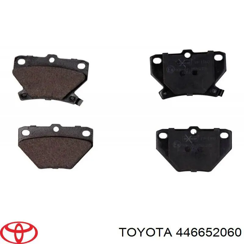 446652060 Toyota колодки гальмові задні, дискові