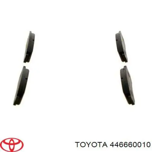 Задні гальмівні колодки Toyota 446660010 ціна, від 20.46 USD