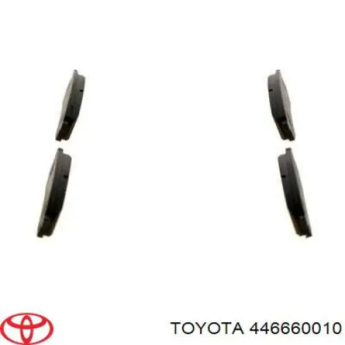Купити 446660010 Toyota Задні колодки