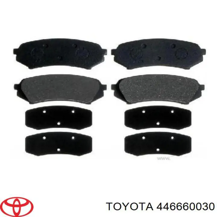 Задні гальмівні колодки Toyota 446660030 ціна, від 17.75 USD