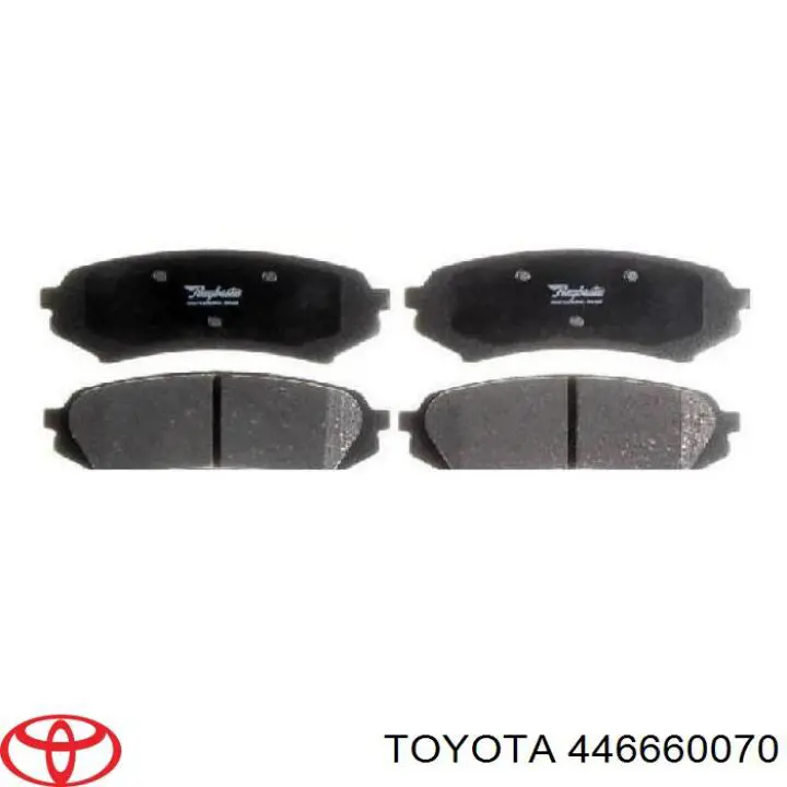 Задні гальмівні колодки 446660070 Toyota