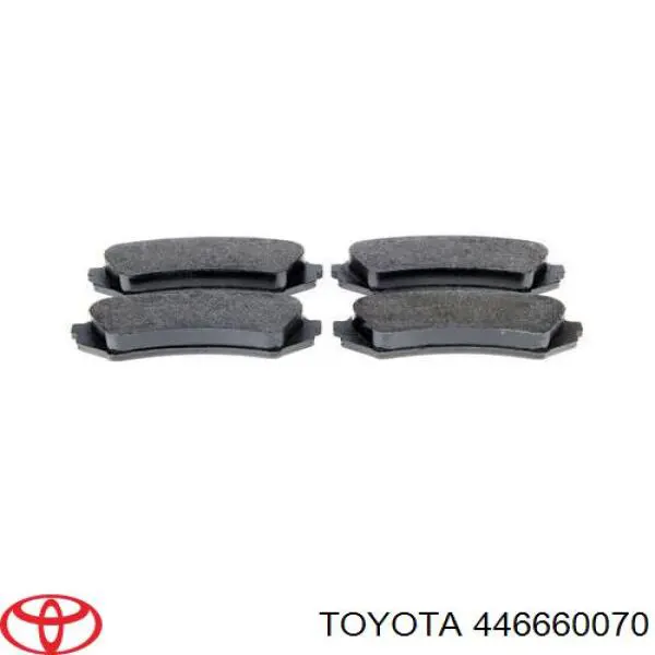 Купити 446660070 Toyota Задні колодки