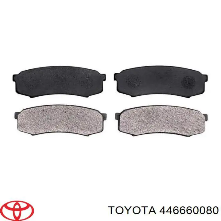 Колодки гальмові задні, дискові 446660080 Toyota