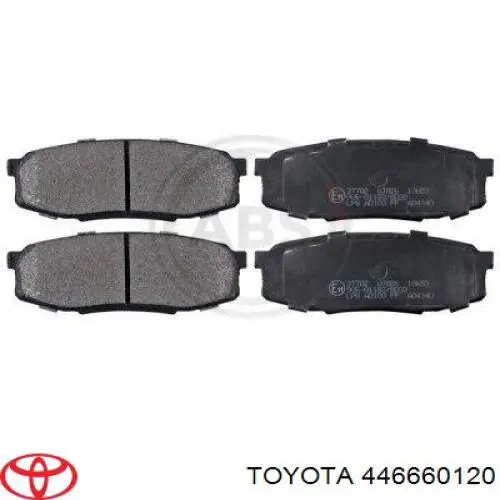 Купити 446660120 Toyota Задні колодки