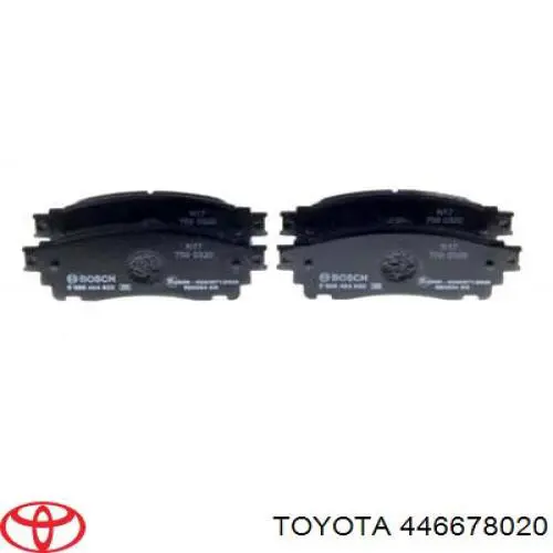 Задні гальмівні колодки Toyota 446678020 ціна, від 26.12 USD