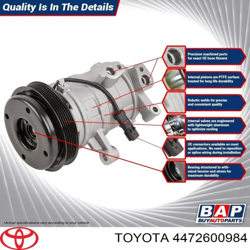 Компресор системи кондиціювання Toyota 883103A430 ціна, від 285.09 USD