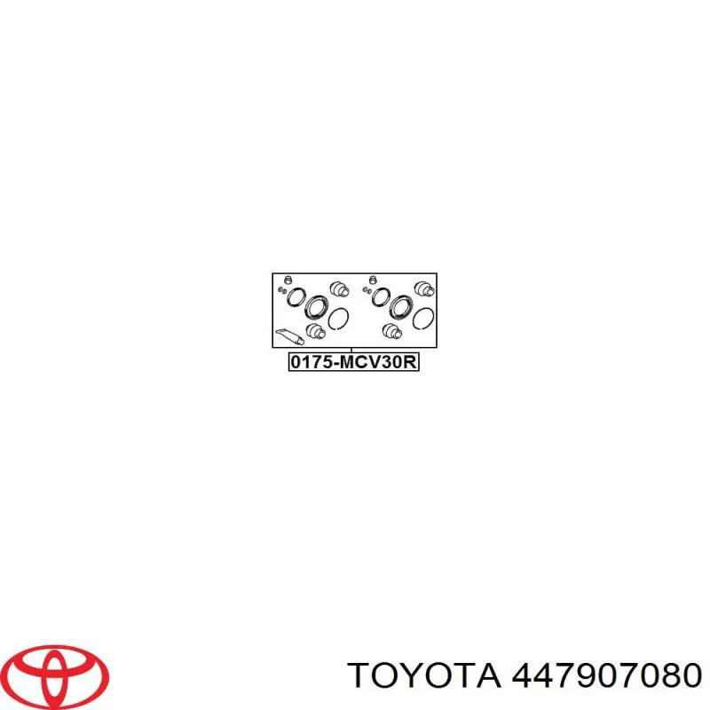 Купити 0447907040 Toyota Супорт гальмівного, заднього