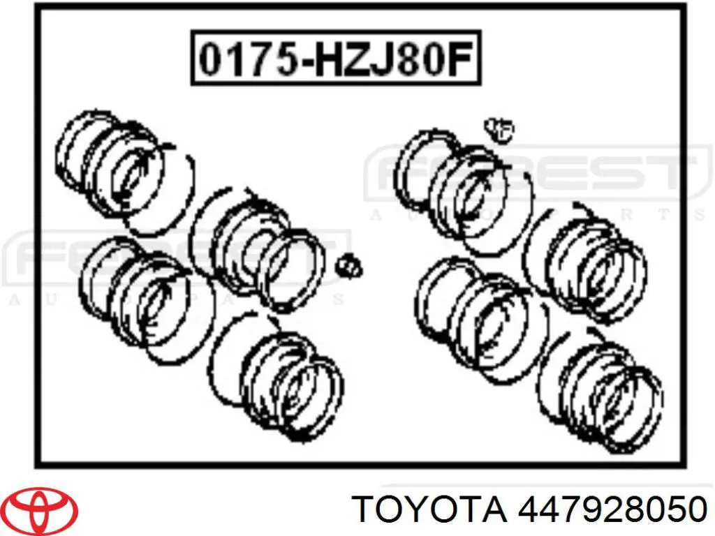 Купити 0447928050 Toyota Ремкомплект переднього супорту