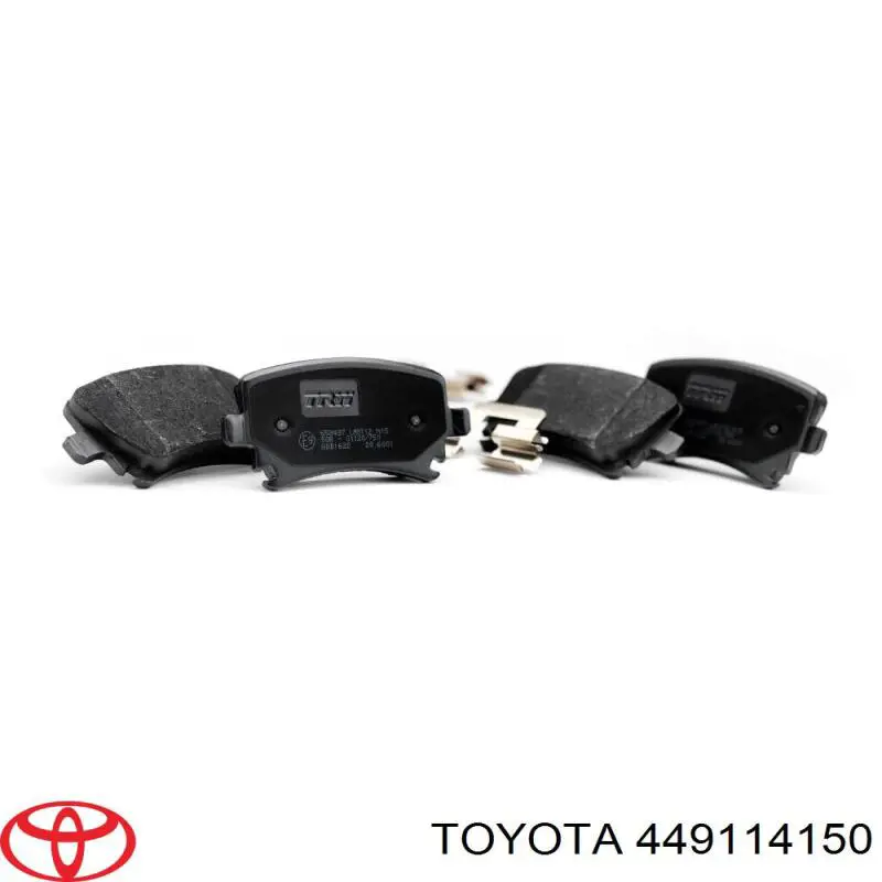 449114150 Toyota колодки гальмівні передні, дискові