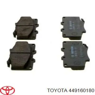 Колодки гальмівні передні, дискові 449160180 Toyota