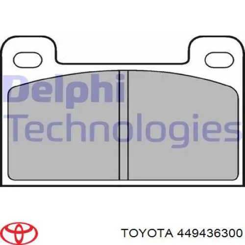 0449436300 Toyota Колодки гальмівні задні, барабанні