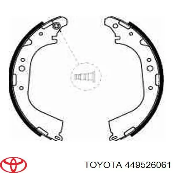 449526061 Toyota колодки гальмові задні, барабанні
