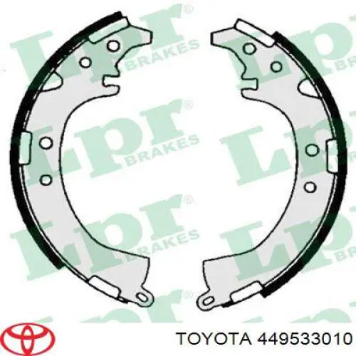 Колодки гальмові задні, барабанні Toyota 449533010 ціна, від 18.98 USD