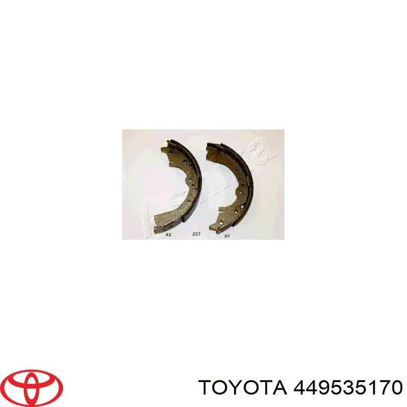 449535170 Toyota колодки гальмові задні, барабанні