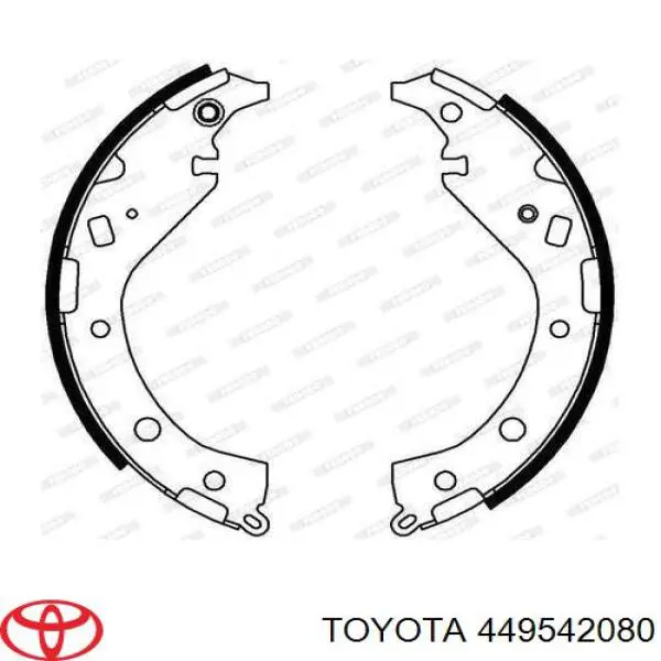 Купити 449542080 Toyota Колодки гальмові задні, барабанні