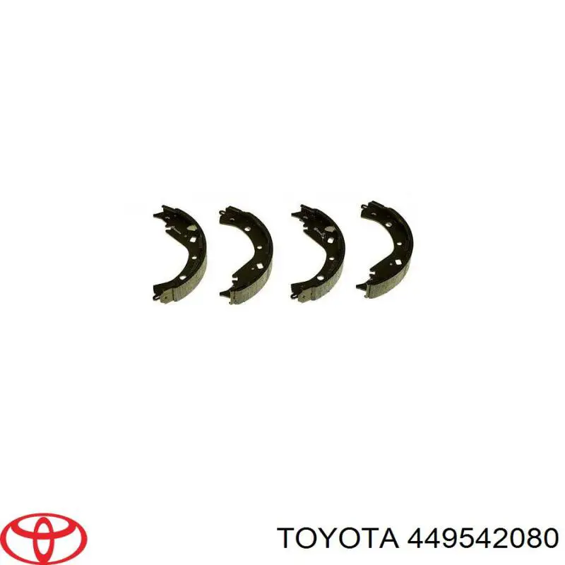 Колодки гальмові задні, барабанні Toyota 449542080 ціна, від 25.77 USD
