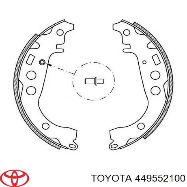 Купити 449552100 Toyota Колодки гальмові задні, барабанні