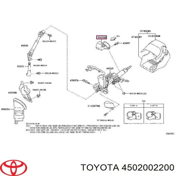 4502002200 Toyota 