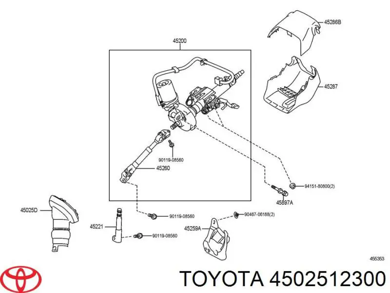 4502512300 Toyota 
