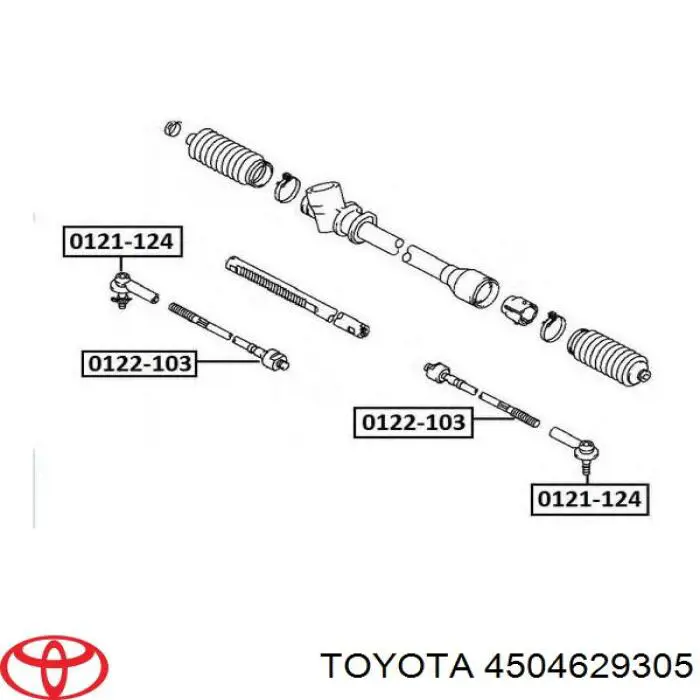 Купити 4504629305 Toyota Рульовий наконечник