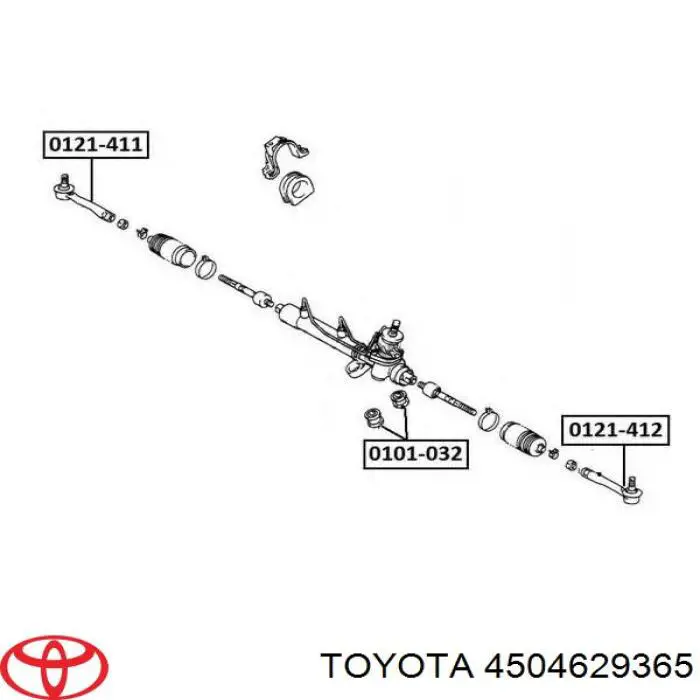 Рульовий наконечник 4504629365 Toyota