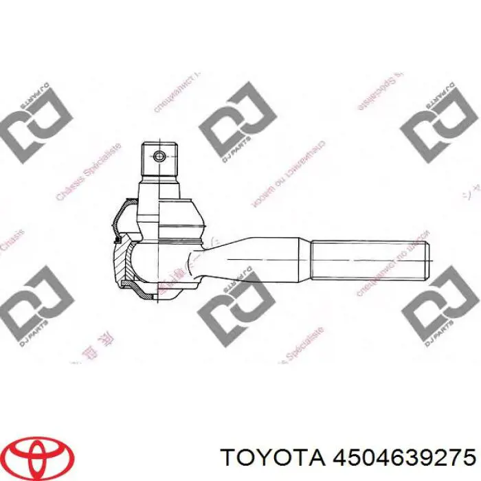 Наконечник рульовий Toyota 4504639275 ціна, від 22.29 USD