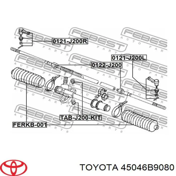 Купити TA3194 Delphi Рульовий наконечник