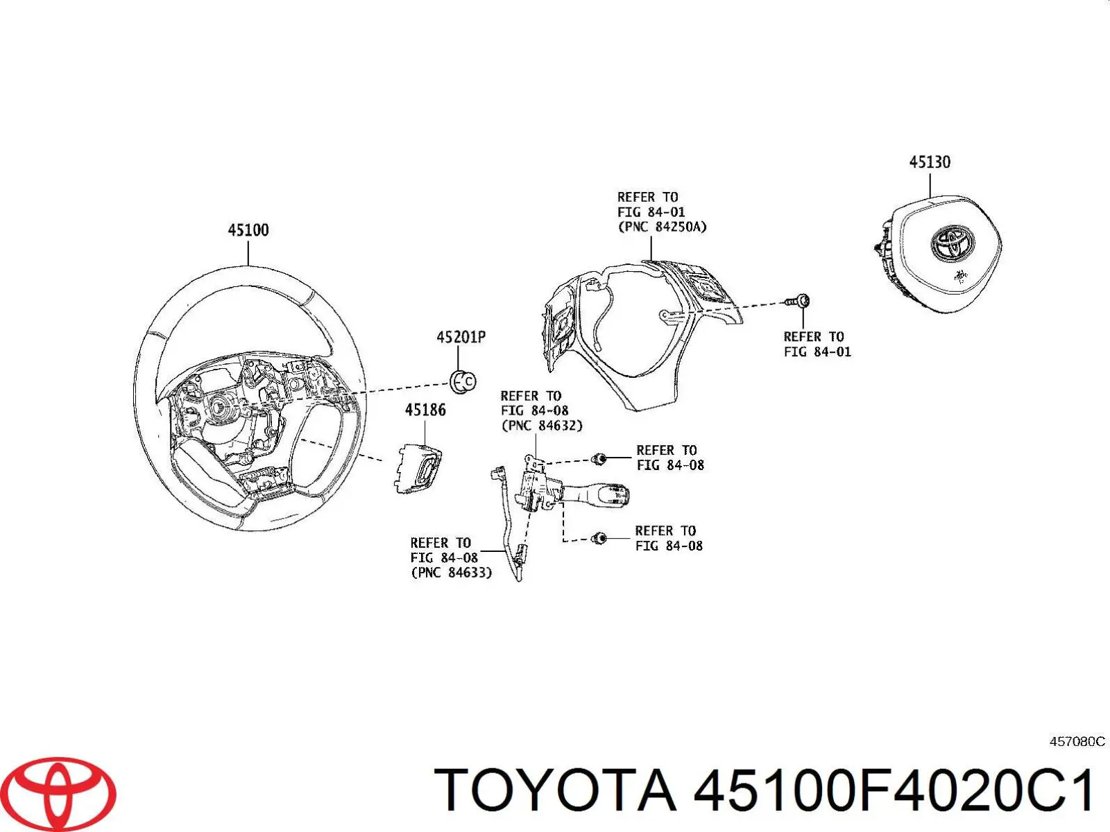 Рульове колесо Toyota 45100F4020C1 ціна, від 76.19 USD