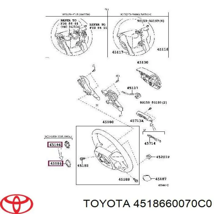 Накладка рульової колонки Toyota Land Cruiser PRADO (J150) (Тойота Ленд крузер)