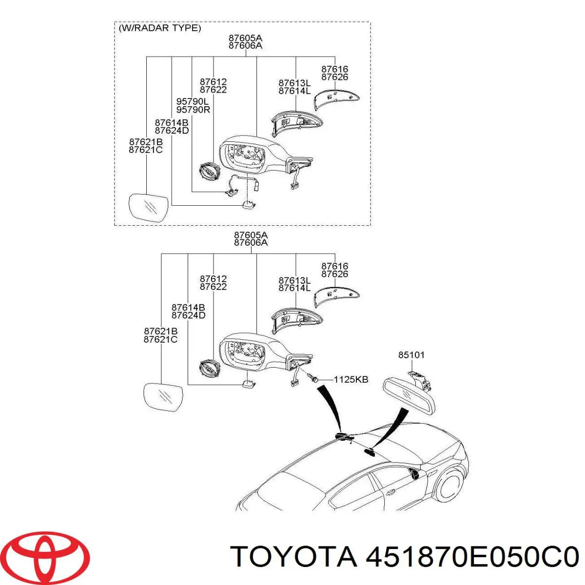 451870E050C0 Toyota 
