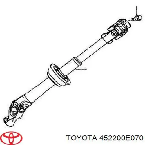 452200E070 Toyota Вал рульової колонки, нижній