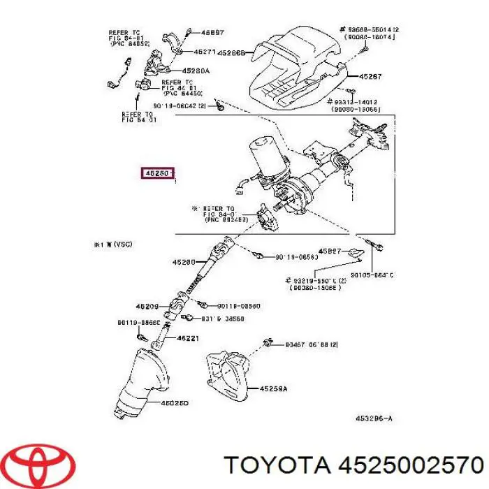 Рульова колонка Toyota Corolla (E12U) (Тойота Королла)